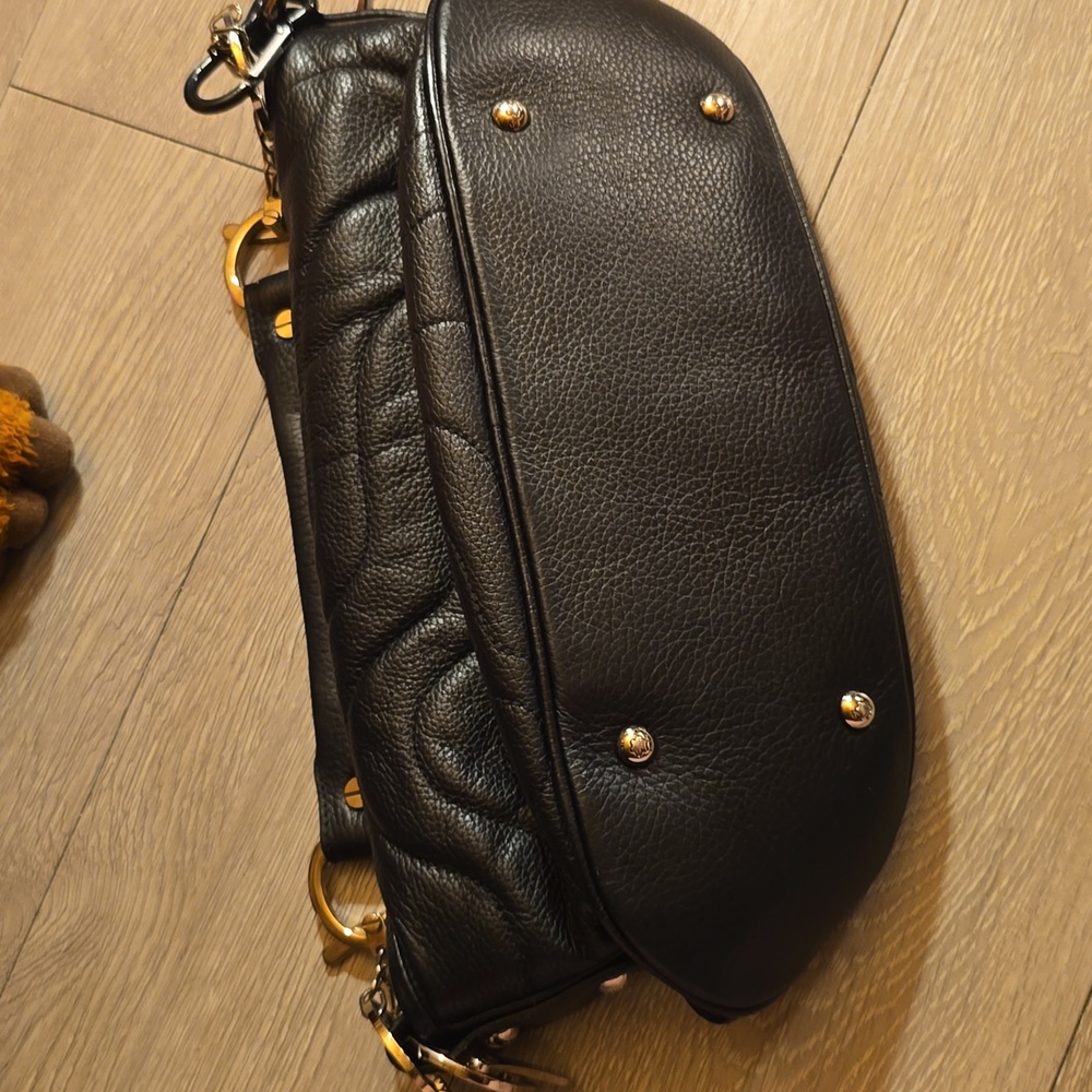Mont Blanc Black Leather Shoulder Bag - Picture 8 of 8